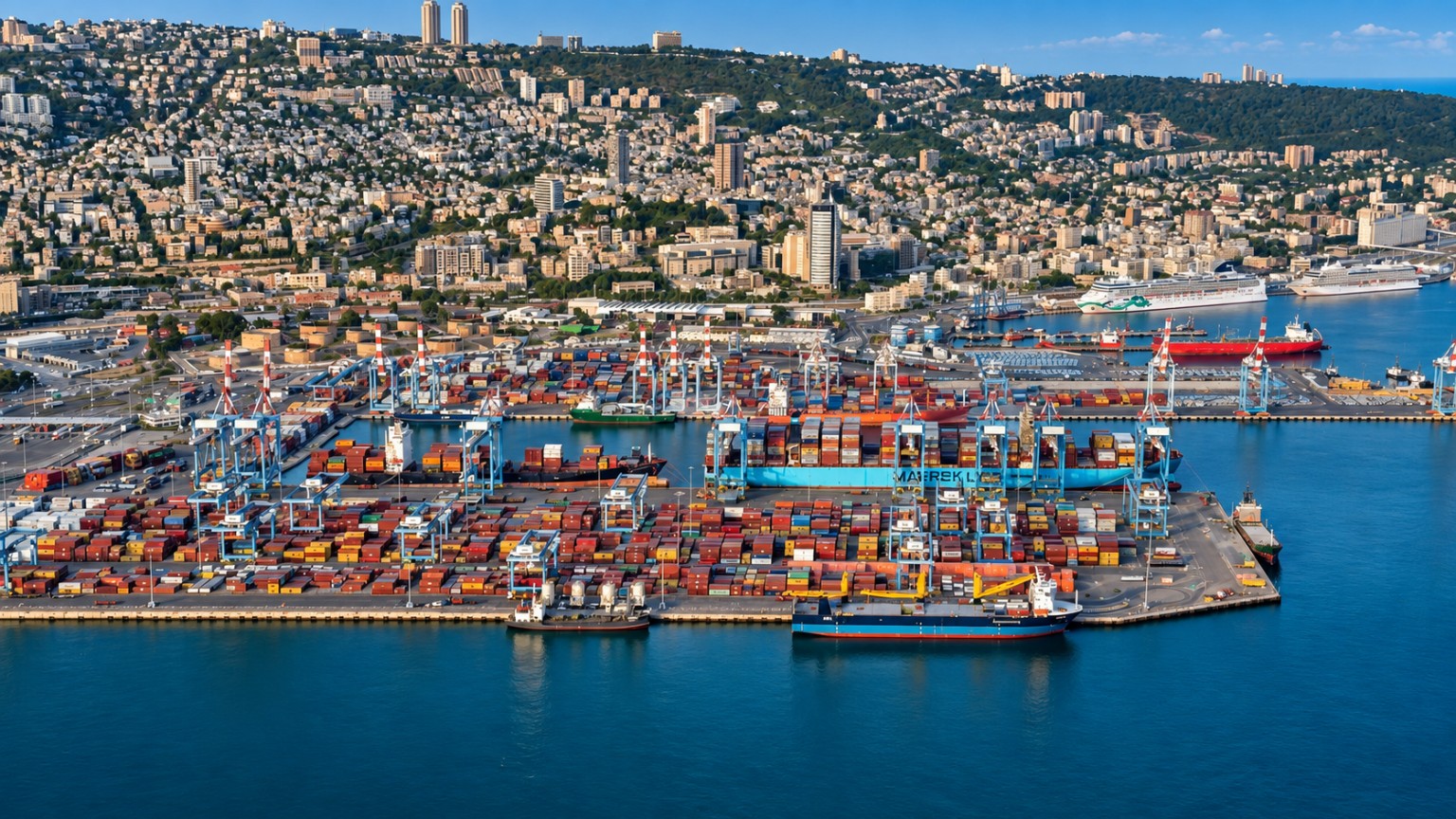 Haifa Port container terminal